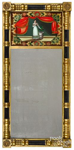 Sheraton giltwood mirror, ca. 1830