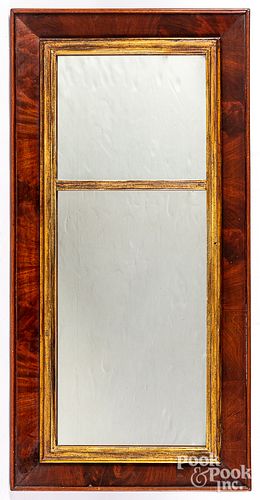 Mahogany mirror, mid 19th c.