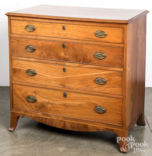 Pennsylvania Federal walnut chest of drawers