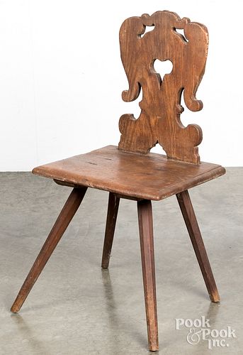 Moravian side chair, 18th/19th c.