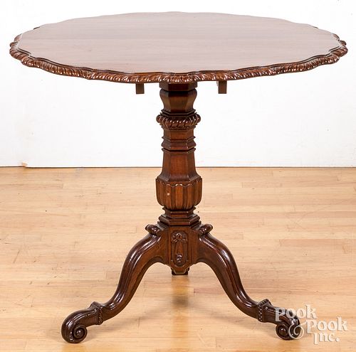 Chippendale style mahogany tea table