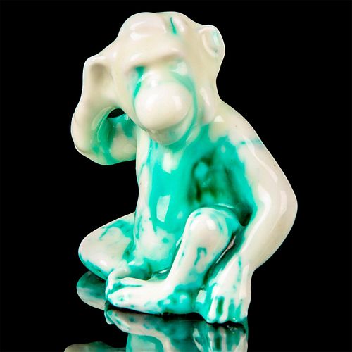 Extremely Rare Royal Doulton Chinese Jade Figurine, Monkey HN156
