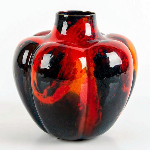 Royal Doulton Sung Flambe Pumpkin Vase