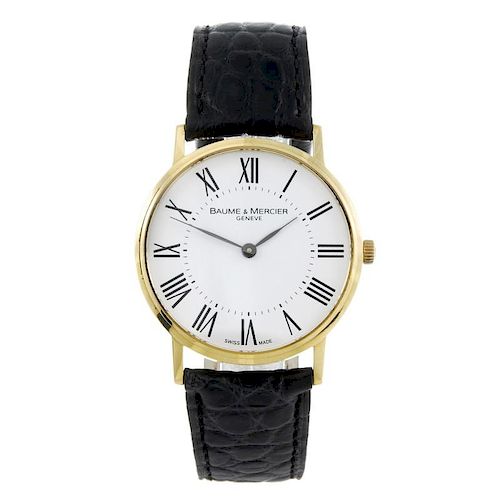 BAUME & MERCIER - a gentleman's Classima wrist watch. 18ct yellow gold case. Reference 65620, serial