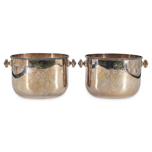 Christian Dior Silver Plated Ice Buckets