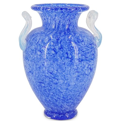 Steuben Cluthra Blue Vase