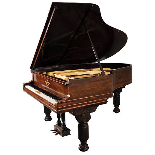 BABY GRAND PIANO STEINWAY & SONS USA Series number: 56852 Pat. 1859-1872 Size: 38.5 x 70.8 x 57" (98 x 180 x 145 cm) Keys with ivory sheets | PIANO DE