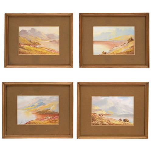 JAMES ARTHUR HENRY JAMESON ENGLAND (1883-1923) Watercolors on paper Pieces: 4 Maximum size: 4.9 x 7.2" (12.5 x 18.5 cm) | JAMES ARTHUR HENRY JAMESON  