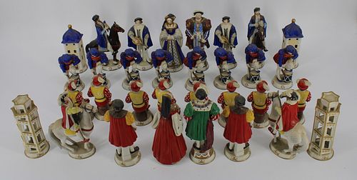 Rudolph Kammer Field of Cloth of Gold Chess Set