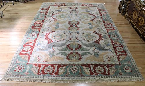 Vintage And Finely Hand Woven Roomsize Carpet