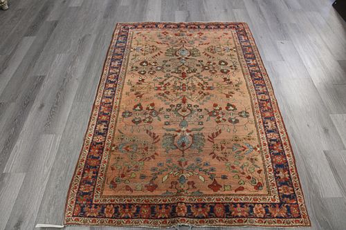 Antique And Finely Hand Woven Sarouk ? Carpet .
