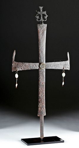 Published 12th C. Byzantine Iron Processional Cross