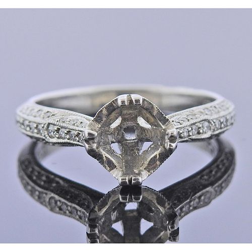 Tacori Platinum Diamond Engagement Ring Mounting 