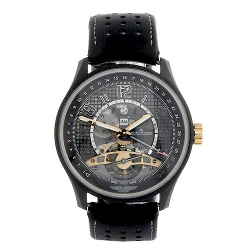 CURRENT MODEL: JAEGER-LECOULTRE - a limited edition gentleman's AMVOX3 Tourbillon GMT wrist watch. N