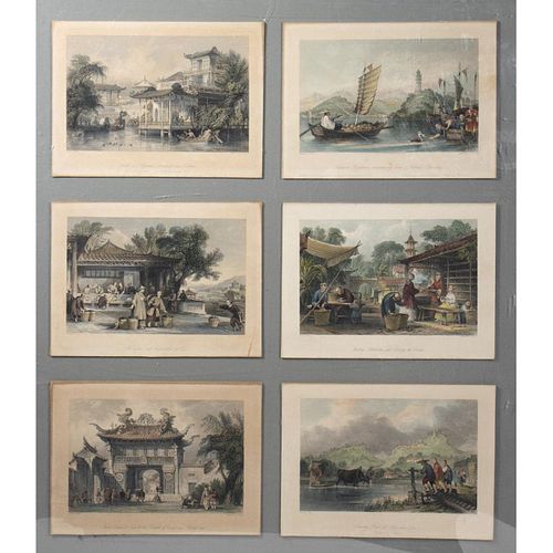 Collection of 19th Century Engravings of China