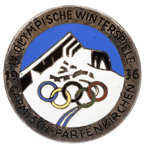 A MEDAL COMMEMORATING THE 1936 WINTER OLYMPICS