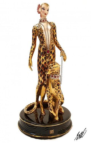 Leopard, The Franklin Mint House of ERTE Figurine