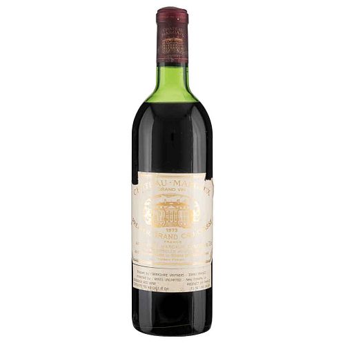 Château Margaux. 1973 harvest. Grand Vin. Premier Grand Cru Classé. Level: upper shoulder. | Château Margaux. Cosecha 1973. Grand Vin. Premier Grand C