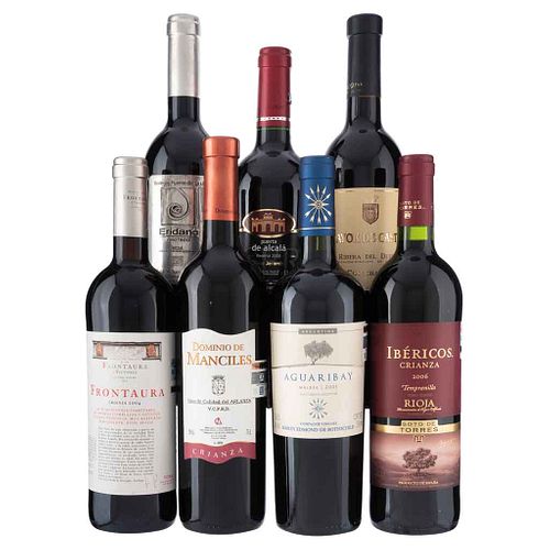 Lot of red wines from Spain and Argentina. Total pieces: 7. | Lote de vinos tintos de España y Argentina. Total de piezas: 7.
