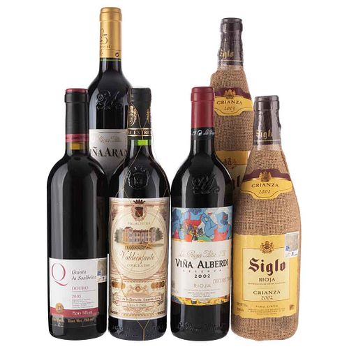 Red wines from Spain. Total pieces: 6. | Vinos tintos de España. Total de piezas: 6.