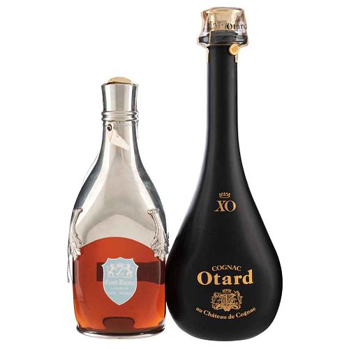Lot of Cognac. a) Otard. X.O. Château de Cognac. France. b) Grand Marnier. Cuvèe Spéciale. Pieces: 2. | Lote de Cognac. a) Otard. X.O. Château de Cogn