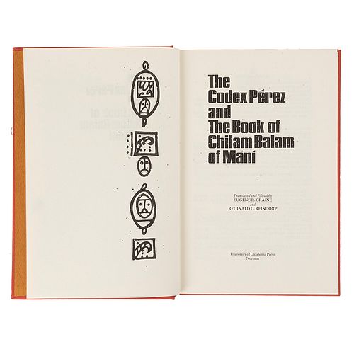Codex Perez and the Book of Chilam Balam of Mani / Codex Mendoza. Aztec Manuscript. Piezas: 2.