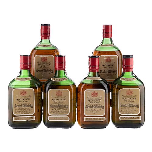 Buchanan's. De Luxe. Blended. Scotch Whisky. Piezas: 6. En presentación de 750 ml.