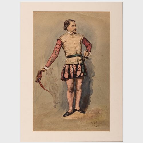 Attributed to John Frederick Kensett (1816-1872): Costume Design