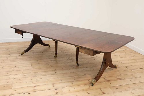 A Regency mahogany 'Edwards Patent' dining table,