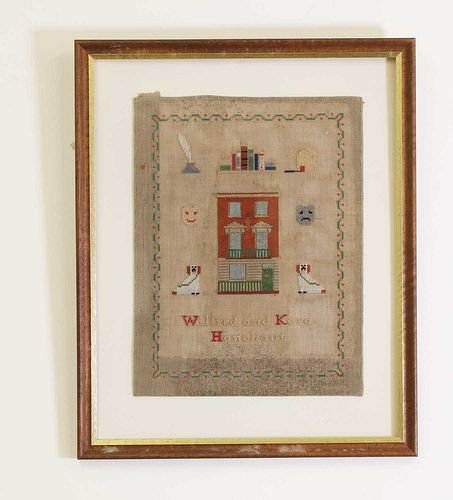 A needlework sampler by Wilfred and Kara Harchant,