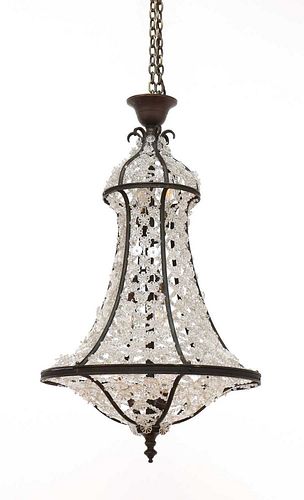 An Empire-style chandelier,