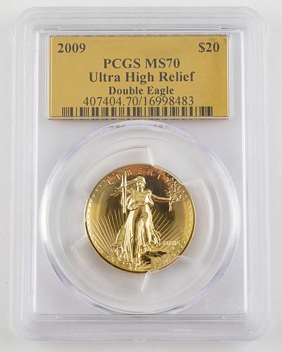 MS70 Ultra High Relief Gold Double Eagle