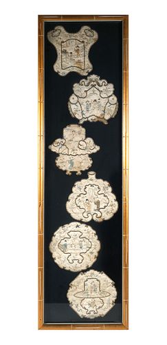 Framed Antique Chinese Silk Applique