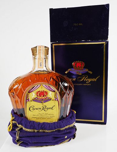 Sealed Vintage Seagram's Crown Royal Whisky sold at auction on 11th  December | Bidsquare