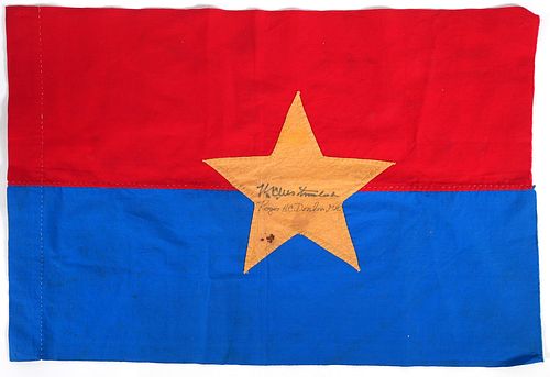 Vietnam Flag Signed Westmoreland & Roger Donlon
