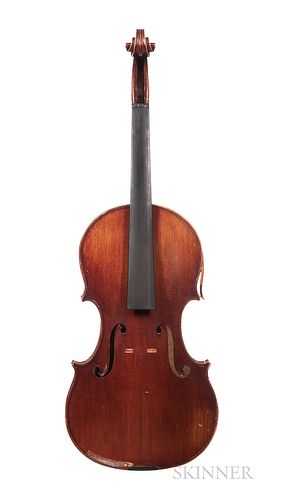 French Violin, Jean Bauer, Angers, 1952