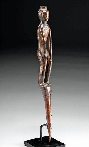 Fine 19th C. Indonesian Dayak Wood Figural Hampatong