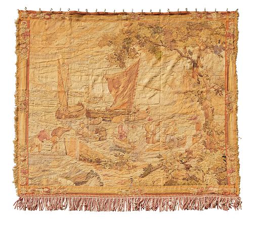 A French handwoven tapestry