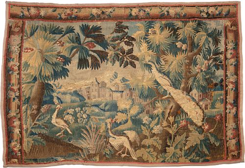 A Flemish woven tapestry