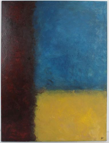 Abstract Signed Oil in the Manner of Mark Rothko