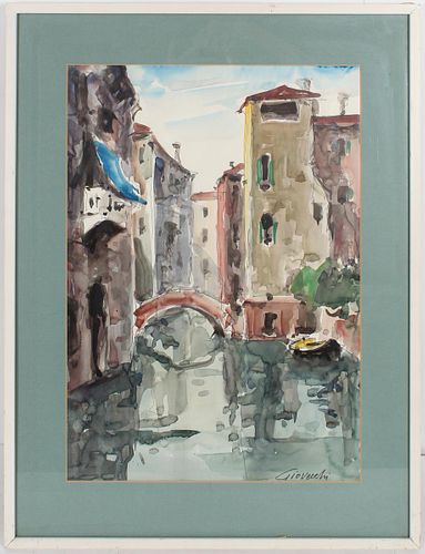 Pietro Giovecchi (1913-1989) Italian, Watercolor
