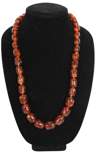 Vintage Amber Bead Necklace