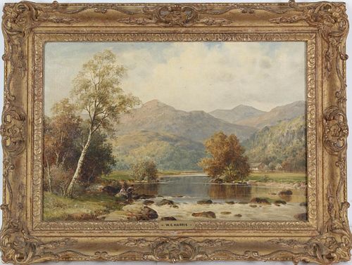 William E. Harris (1856 - 1929) UK, Oil on Canvas