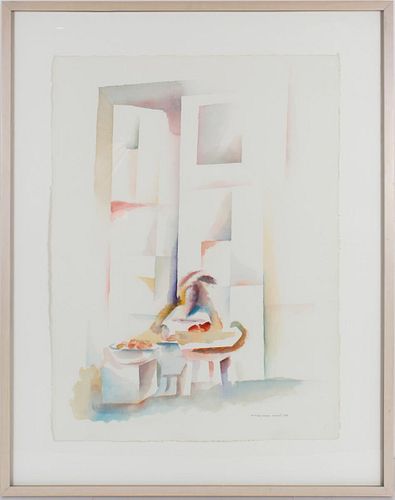 Mortimer Kohn (1930-2008) American, Watercolor