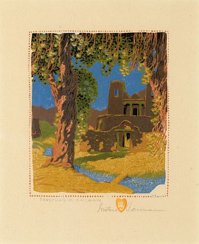 Gustave Baumann, Sanctuario Chimayo, 1924