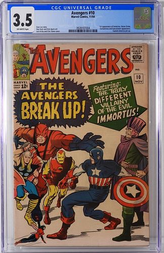 Marvel Comics Avengers #10 CGC 3.5