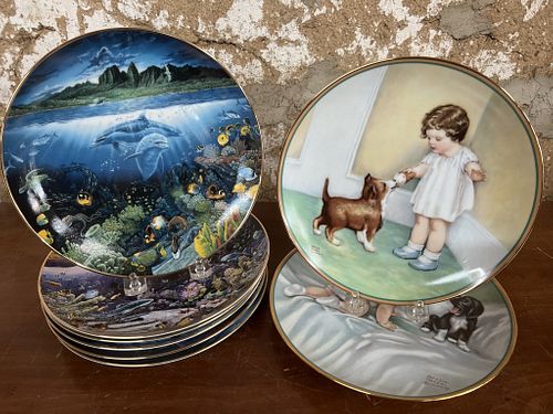 Eight Collector Plates