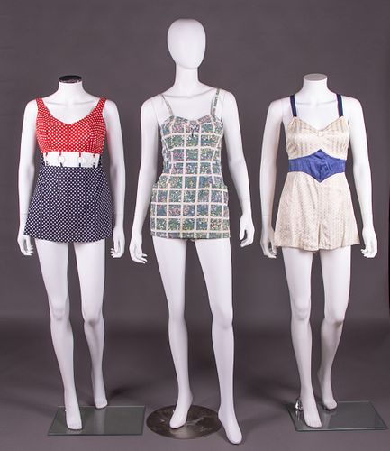 TWO BATHING SUITS & ONE MINI DRESS, AMERICA, 1950-1960s