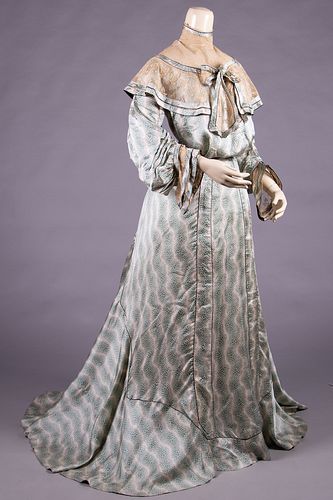SILK CHARMEUSE DAY DRESS, c. 1903