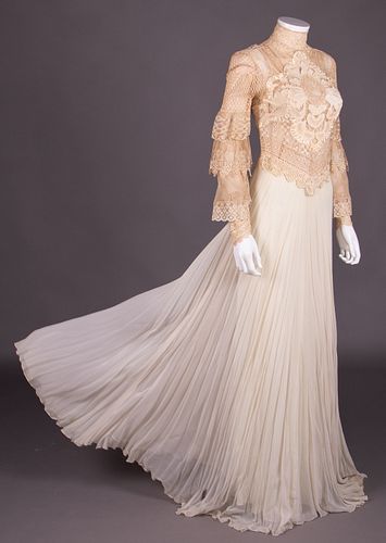 ECLECTIC EVENING GOWN, EARLY 20TH C & 1940s